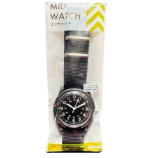 Daiso Military Watch  Black - Hattori Movement Military Style Japan Mili Watch