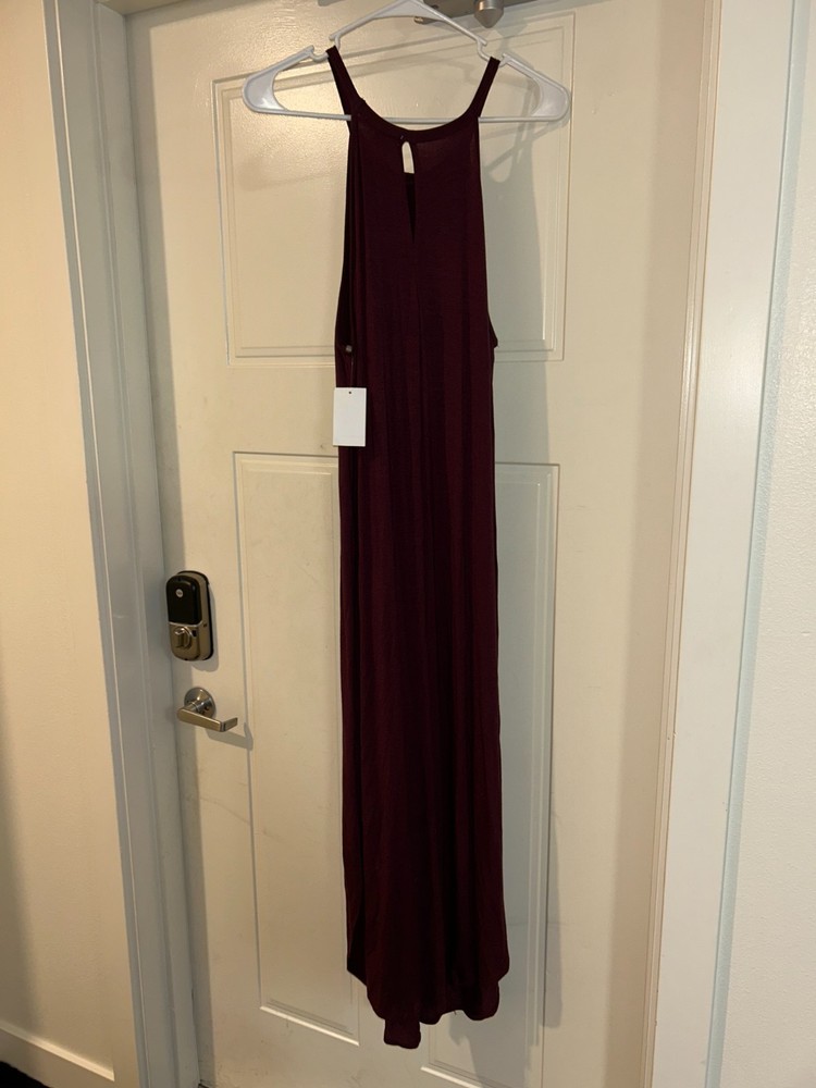 Moa Moa Burgundy Maxi Dress-Women's size Medium. NWT