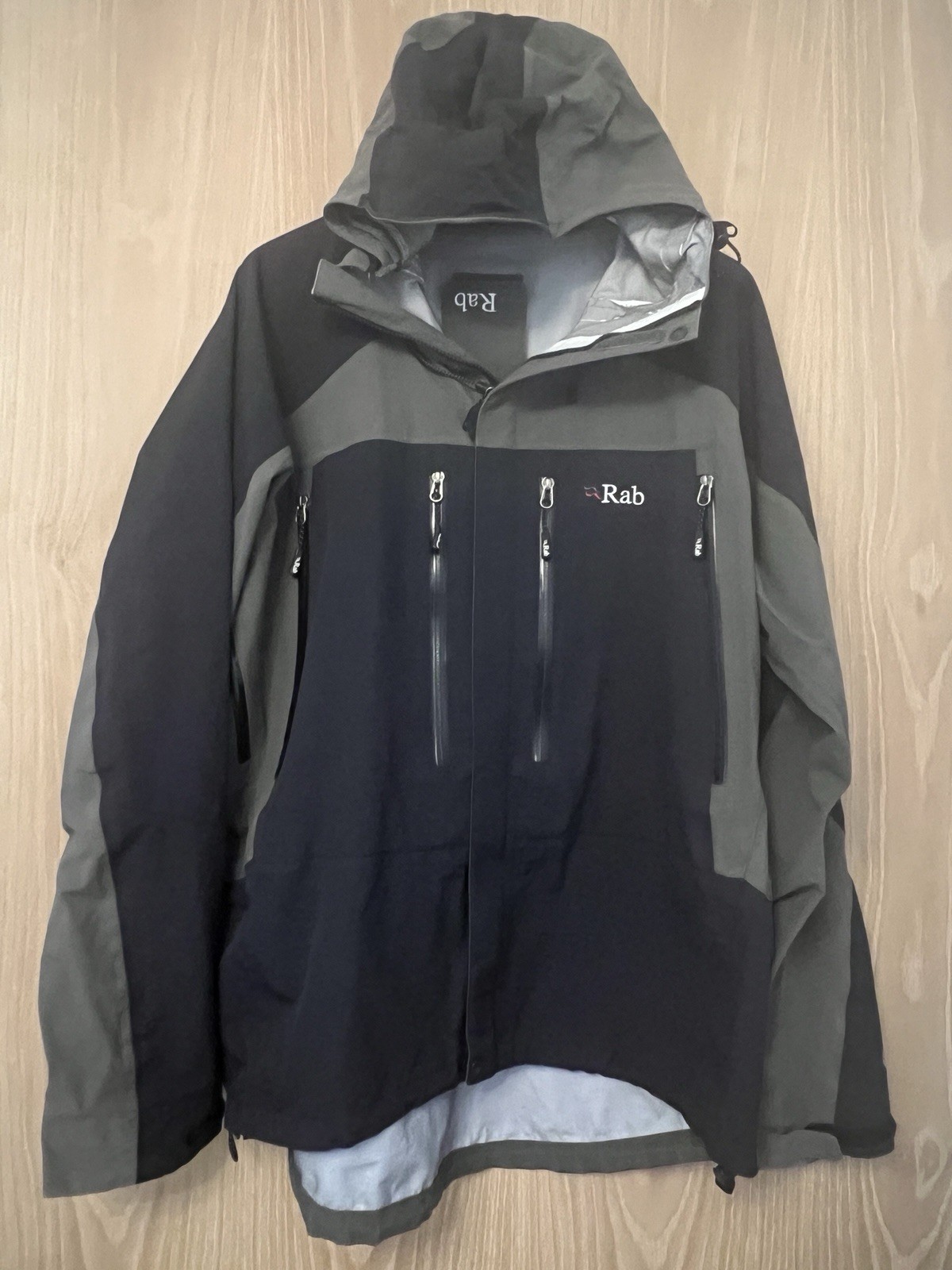 Rab Latok Jacket eVent Waterproof Shell Black Gre… - image 4