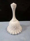 Fenton Milk Glass Silver Crest Spanish Lace Bell