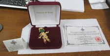 JBK Jackie Kennedy Camrose Kross Scarecrow Brooch signed & COA