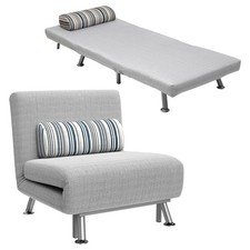 klappbar Schlafsessel Schlafsofa Klappmatratze Bett Gästebett Grau Sofa