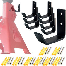 8 Packs Jack Stands Wall Mount Organizer Heavy Duty Stainless Steel Holder Ho...
