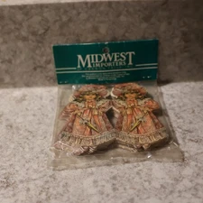 Vintage  Midwest Imports Victorian Style girl Paper Doll Ornaments