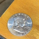 1961 (P) Ben Franklin Half Dollar 90% Silver BU Uncirculated 50c Coin . Full bel