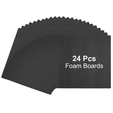 24Pcs, Foam Boards 300x300x3/16" 5mm Thick Foam Core Board Black
