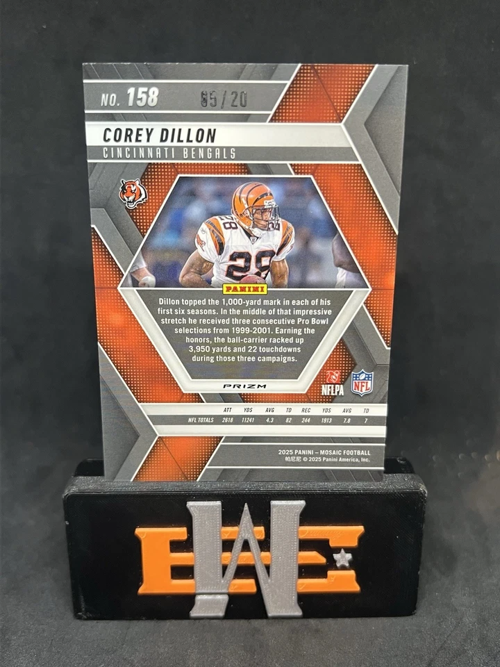 2025 Panini Mosaic Corey Dillon SP Cherry Blossom #/20 - Image 2 of 2