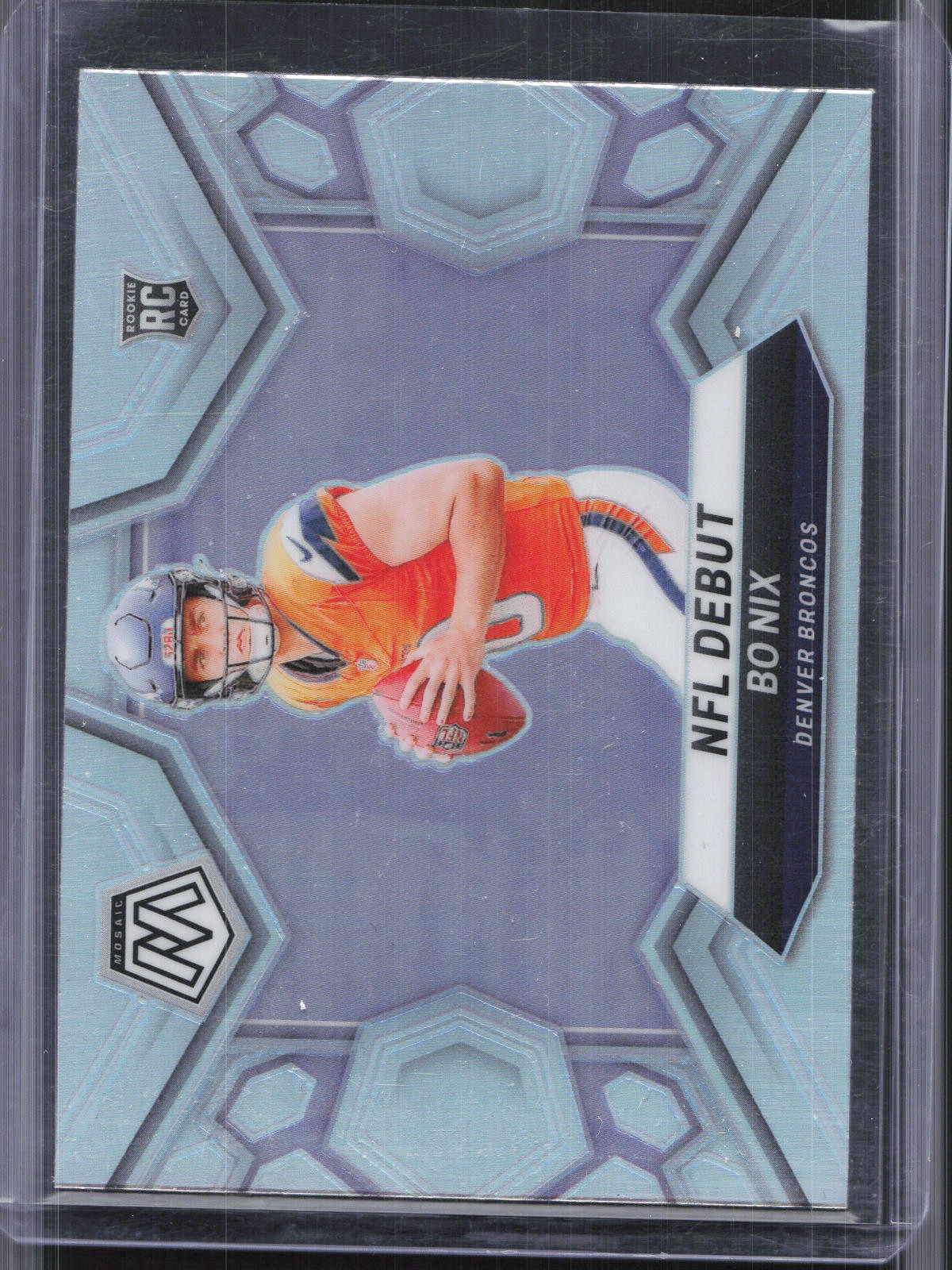 2024 Panini Mosaic #271 Bo Nix Rookie Debut Silver Broncos RC
