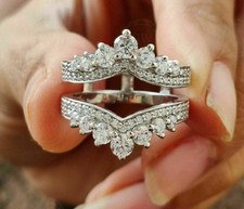 4Ct Round Cut Lab-Created Diamond Wrap Guard ...