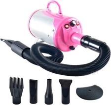 Groomer Partner Pet Hair Force Dryer Dog Grooming Blower with Heater (Pink)