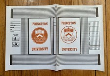Vintage PRINCETON UNIVERSITY Textbook Book Cover 1970's Era Lot of 2 NOS