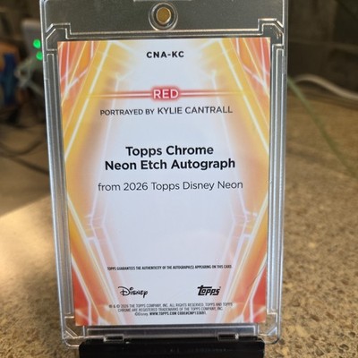 2026 Topps Disney Neon Kylie Cantrall as Red Chrome Etch
