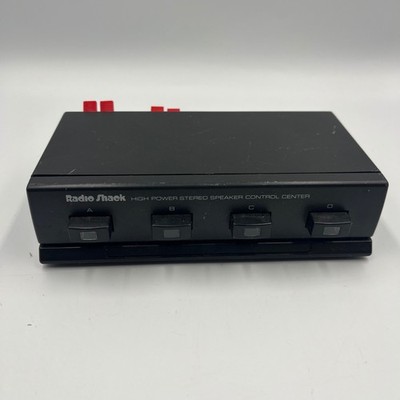 Radio Shack 4 Way High Power Stereo Speaker Selector Switch Control Center VTG