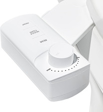   Ultra-Slim Bidet Attachment, Self-Cleaning Dual Nozzle Front/Rear Wash , One-