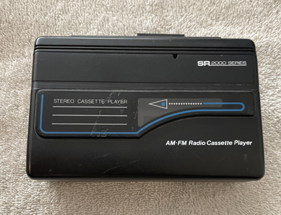 #ad Vintage SEARS Stereo Cassette Player SR2000 Sears Portable AM FM Radio Works $53.85