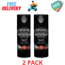 Fast-drying Polyurethane Spray Gloss Clear 11.5 Oz - Durable Protection 2pack