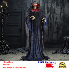 Animated Rise Up Reaper Halloween Prop Motion Activated Light Up Sound Decor