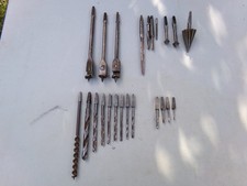 Lot of 23 Bit Brace Tools Reamers Countersink...