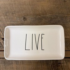 Rae Dunn Live 9 Trinket Tray Jewelry Serving Platter Kitchen Home Decor