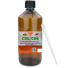 CDL/CDS 0,3% 1000ml in HDPE Flasche mit Pipette zur Trinkwaserdesinfektion