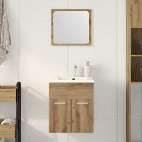 2-Tlg. BadmöBel-Set Artisan-Eiche Holzwerkstoff