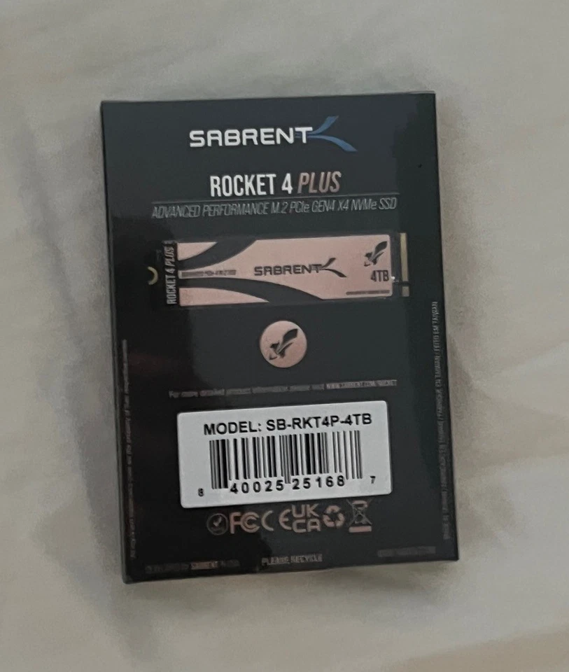 NEW SABRENT 4TB Rocket 4 Plus NVMe M.2 SSD Solid State Drive SB-RKT4P-4TB - Image 2 of 4