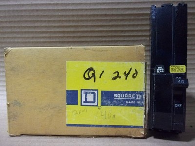 NEW SQUARE D Q1 Q1240 2 pole 40 amp 240V Circuit Breaker NOB