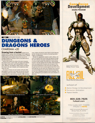 Atari D&D Heroes Xbox Vintage Article Print Ad Poster 2003 Full Sail