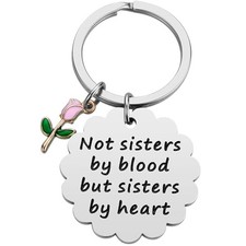 Lcbulu Friendship Gifts for Women - Friendship Keychain Birthday Gift for Pink