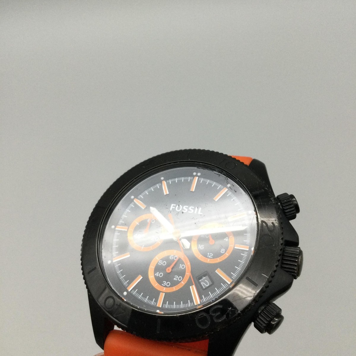 45.9mm bubble face Analog Watch gold tone bezel with Black genuine Leather band Vostok watch with 24 hour timezone bezel and icebreaker case main image 2
