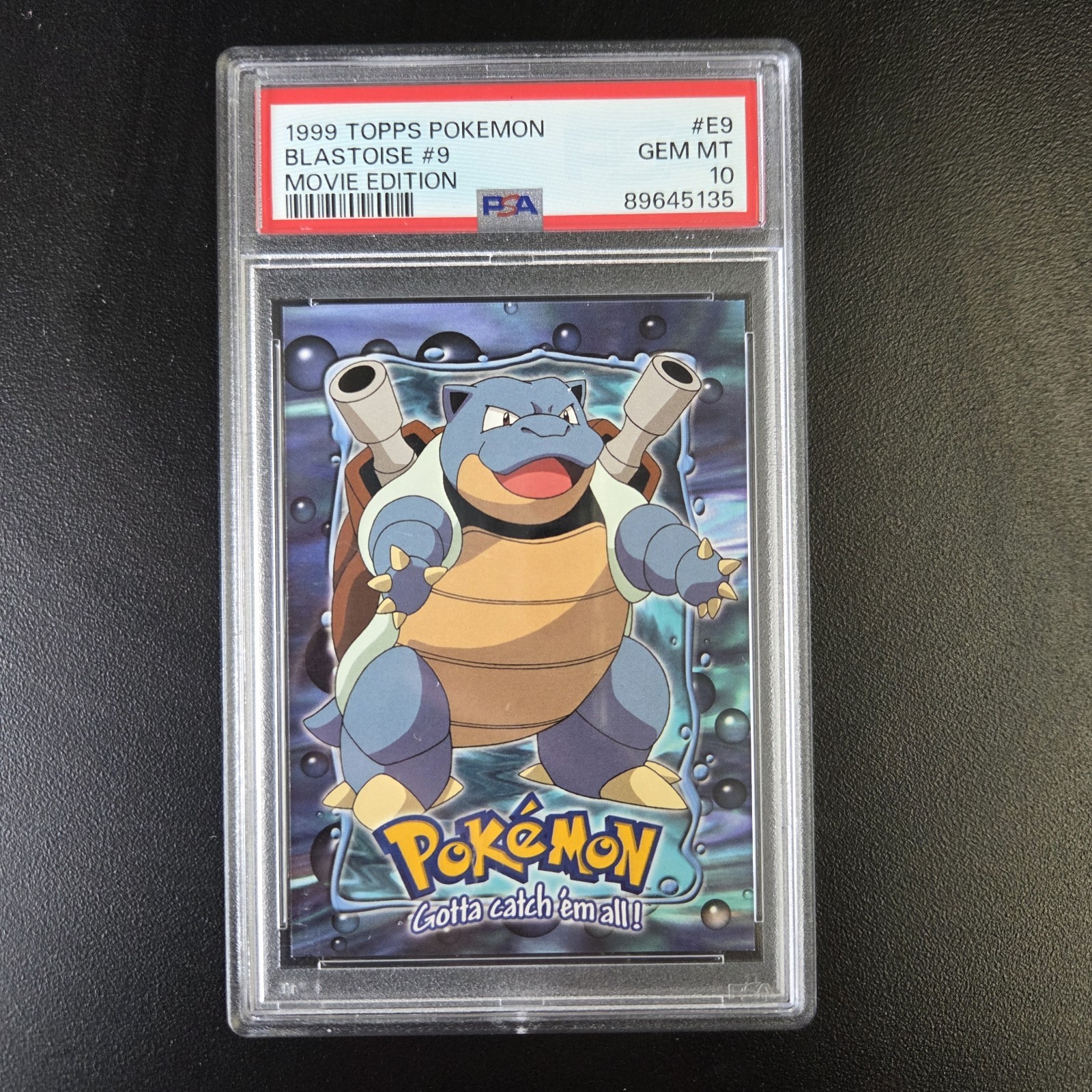 PSA 10 GEM MINT Blastoise #9 Movie Edition 1999 Topps Pokemon #E9/12