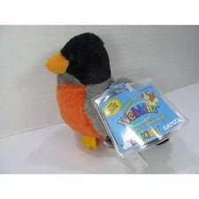 GANZ Lil'Kinz Robin Grey Orange Bird with Sealed Code 6" Stuffed Animal Toy
