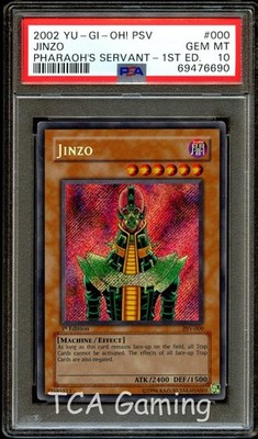 PSA 10 GEM MINT Jinzo PSV-000 SECRET RARE 1st Edition PSV Yugioh