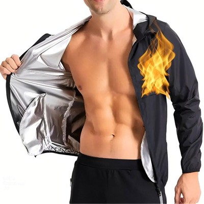 Schweißjacke Top Langarm Abnehmen Flachbau Abnehmen Sauna Anzug
