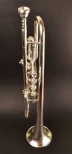 1914 Cleveland Music Co American Standard Silverplate Trumpet Gold Bell Serviced