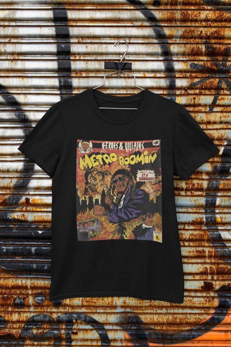 Metro Boomin Heroes & Villains Album T-shirt, gift for fan ...