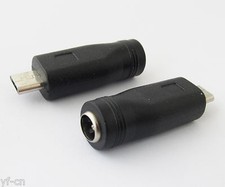 1pc DC Power Supply 5.5x2.1mm Female to Micro 5pin USB Male Adapter Converter