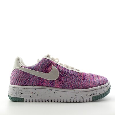 Womens Nike Air Force 1 Crater Flyknit Fuchsia Athletic Shoes DC7273 500 Size 6