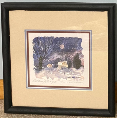 Kari Anderson Signed All Through The Night Watercolor Print