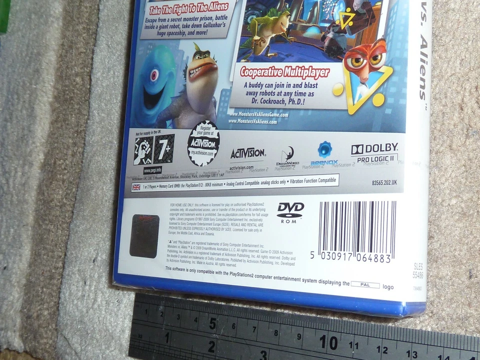 MONSTERS VS ALIENS GAME for SONY PLAYSTATION 2 PS2 BRAND NEW & FACTORY SEALED! - Image 3 of 3