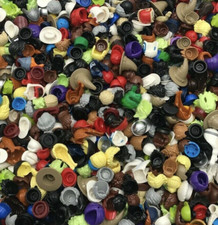 Lego New Minifigure Hair Hats Helmet Headgear Boy Girl Town City Pieces