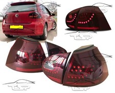 FANALI LED POSTERIORI ROSSO PER VW GOLF 5 03-08 FARI LIGHTS SPORT LOOK