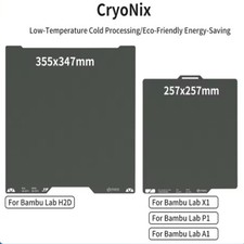 Upgraded Build Plate Double-sided Steel Sheet for Bambu H2D X1 P1 A1 3D Printers