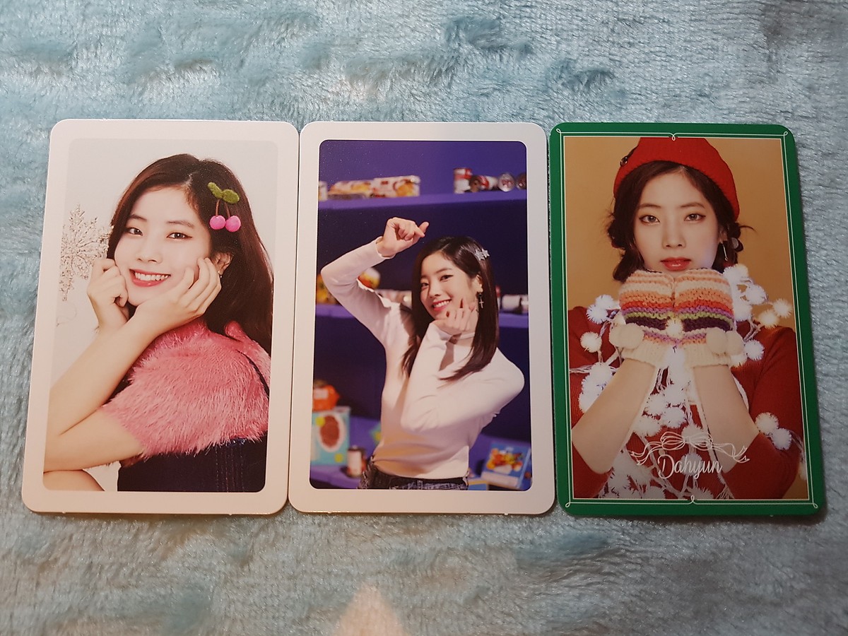 TWICE Merry & Happy Heart Shaker Dahyun Photo Card SET Official K
