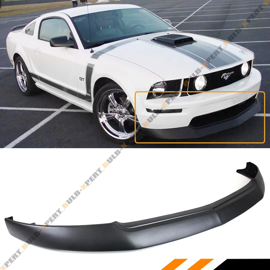 FOR 2005-2009 FORD MUSTANG GT V8 FRONT BUMPER LIP CHIN SPOILER SPLITTER BODY KIT - Image 2 of 4