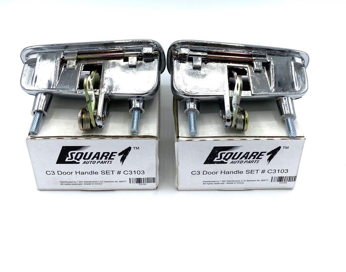 1969-1982 C3 Corvette Stingray Chrome Exterior Door Handle PAIR