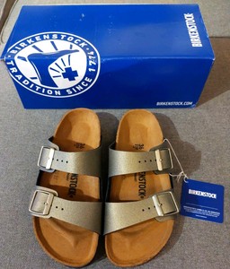 birkenstock arizona icy metallic
