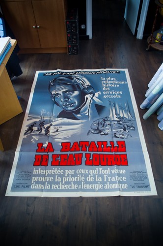 THE HEAVY WATER WAR (1948) - Original French Movie Poster – Large Fold
