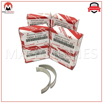 13041-51021-02 GENUINE OEM CON ROD BEARING SET TOYOTA 1VD-FTV FOR