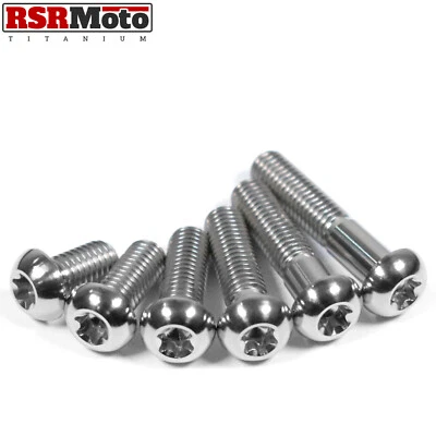 RSR MOTO M8 Titanium Ti Button Allen Dome Head Bolt Screw 15 20 25 30 35 40 mm T40 Torx